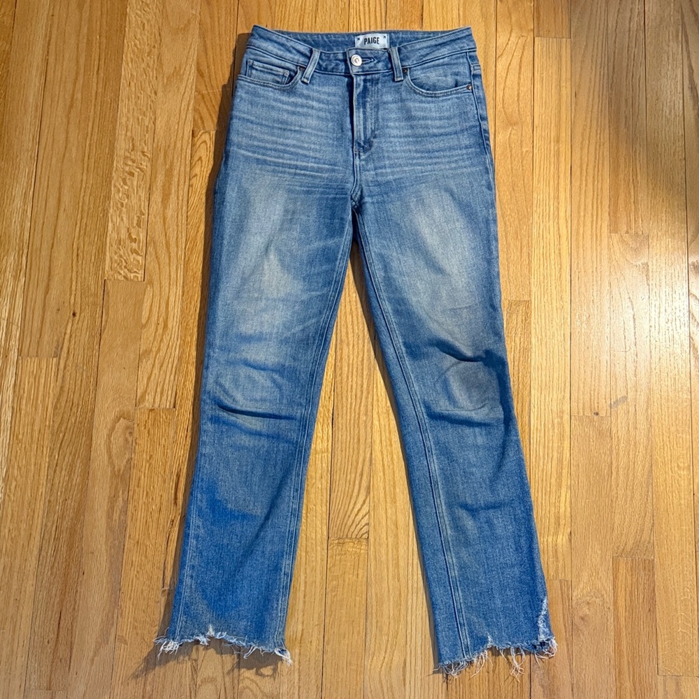 Paige raw hem jeans